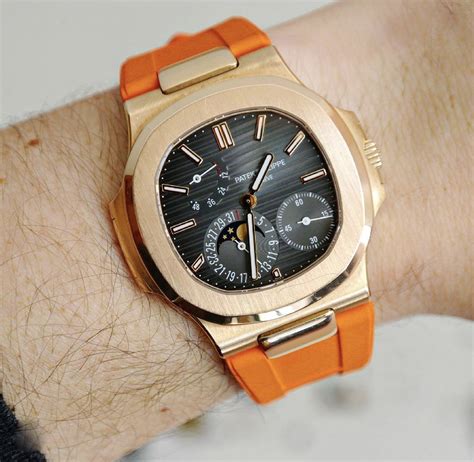 patek philippe nautilus bracelet orange|Patek Philippe Nautilus watches.